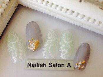 ネイリッシュサロン エー(Nailish Salon A)/2016秋ネイル/ペイズリー