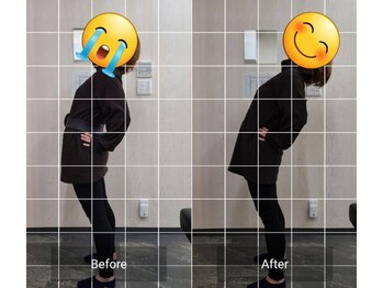 ナオル整体 西川口院(NAORU整体)/お客様のbefore/after　後屈動作