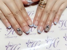 ハーモニー(Harmony)/ブルーフレンチネイル