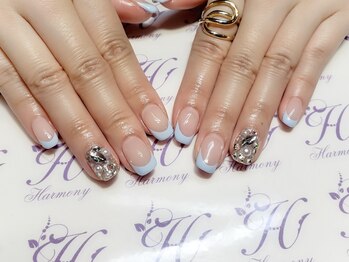 ハーモニー(Harmony)/ブルーフレンチネイル