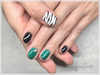 プチムトン 鶯谷店(petit mouton)/【ゼブラネイル】