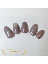 ケージュール(Kjour)/シンプルブラウンネイル