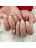 【リピーター様】2design /小ストーン10粒/先端小ラメ　¥6200 (1ヶ月以内)