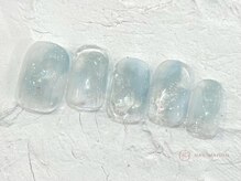 ネイルメゾン 池袋店(NAIL MAISON)/ブルーニュアンス￥5800