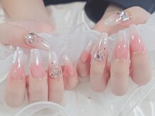 ミイネイル(Me nail)/オーロラネイル/ガーリーネイル