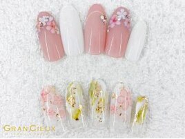 春ネイル／大人可愛いサクラ