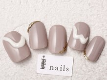 アイネイルズ 渋谷店(I nails)/グレージュとミルク¥9480[渋谷]