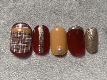 カラネイル 南森町店(calla nail)/ツイードニュアンス