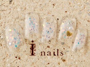アイネイルズ 町田店(I nails)/クリアパステルホロハート6480円