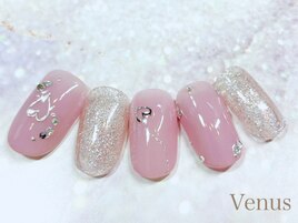 バレンタインハートネイル