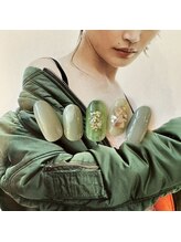 レイネイル レイアイ レイエステティック 扶桑店/カーキカジュアルネイル