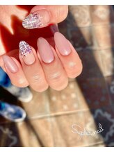 サフィールネイルサフィールネイル(Saphir nail)/ぬりかけツイードネイル
