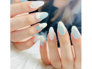 ヘブン ネイル 鶯谷(HEAVEN Nail)/ミルキーブルー