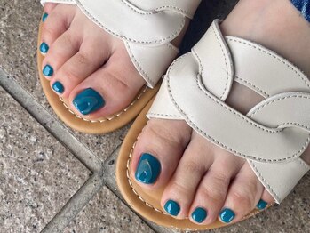 リアンスネイルヴィヴィッド 倉敷店(LianS nail ViViD)の写真/【フットバス・ケア込】お洒落女子は季節感満載で楽しんじゃう♪長持ちフットネイルで年中無敵の足先に♪