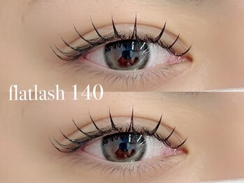 クプアイラッシュ 新宿店(qup eyelash)/LED フラットラッシュ 140本