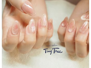 タイニーツリー(Tiny Tree)/ハートチークネイル