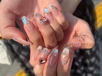 ケリーネイル(kelly nail.)の写真/指先をさらに美しく見せる長さだしが得意♪フォルム・長さ出し・モチ・剥がれなど…お悩みの方にオススメ！