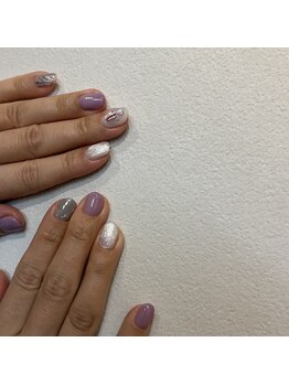 プライベートネイルサロン(private nail salon)/ライラック×ニュアンス
