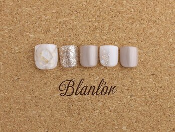 ネイルサロン ブランロール 三軒茶屋店(Blanl'or)/FOOT　涼しげ大理石アート