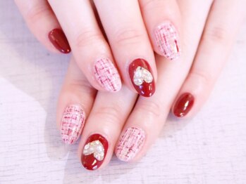 ラルネイル 大宮(Lull. nail)/*ジュエリーハート*ツイード*