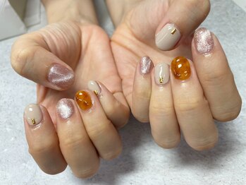 アイリッシュネイル 久屋大通店(Irish Nail)/秋先取りべっこうネイル