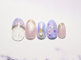 お花見桜ネイル全員￥8500