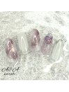 紫陽花×ニュアンスネイル