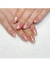 スタジオ結(STUDIO結)/艶ちゅる桃ネイル