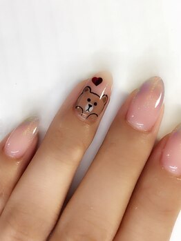ネイルサロン アイル(nail salon i’ll)/ブラウン☆LINE