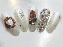 ラリュールネイル(L'Allure nail)/クリスマスネイル￥8200