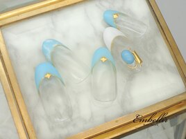 (1173)涼しげタイダイフレンチ