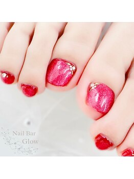 ネイルバーグロー(Nail Bar Glow)/フットワンカラー