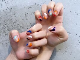 春夏カラフルネイル