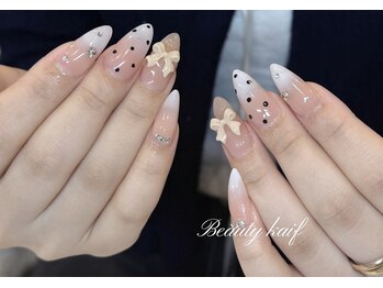 リボン/ドット/黒