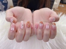 ハラ(Hara)/チェックとレース合わせデザイン