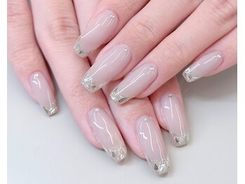 フォフォネイル 自由が丘(Fofo nail)/【王道ガラスフレンチ】