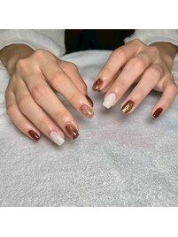 高槻オフィスネイル夏/春ネイル