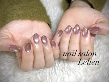 ルリアン(LeLien)の写真/”ちゅるん”としたフォルムが愛らしいシンプルデザイン◇マグネットワンカラーネイル¥6700