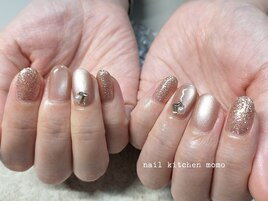 上品ベージュゴールドマグネット