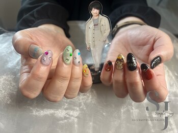 シンプルジョイ(Simple joy)/嵐ネイル(痛ネイル/推しネイル)