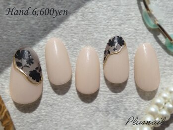 プラスネイル 北千住東口店(PLUS NAIL)/【3186】シルエットネイル