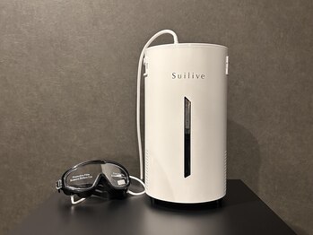 スイリーブフクオカ 博多店(Suilive Fukuoka)の写真/【PC・スマホの重い目元に♪】高濃度水素吸入で眼精疲労＆頭痛を解消☆血流測定で変化を可視化！