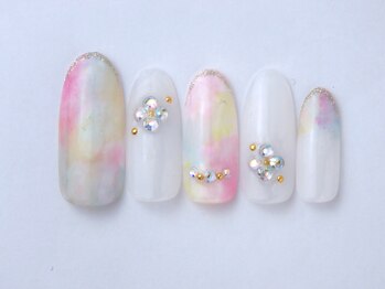 ネイリックス アヴェニール(NAILX avenir)/ふんわりタイダイ