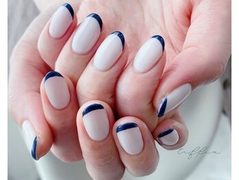 ネイルサロン ティフィン(tiffin)/～爽やかネイビーフレンチ～