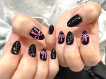 リノ 浦添店(Rino)/リボン×グラデーション×押し花