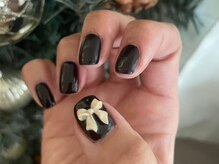 ネイル アトリエ コモード(nail atelier Comodo)/ワンカラー [ビックリボン]