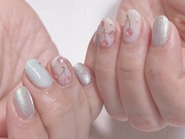 さくらんぼネイル