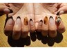 秋冬ネイル【べっ甲×フレンチ】★オフ込み★本数自由★パーツ1個サービス