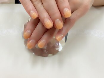 シャーベットオレンジ カラグラ Pg プルミエ ネイル Premier Nail のフォトギャラリー ホットペッパービューティー