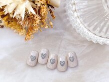 エイミー 金町(amy)/ぷっくりハートネイル